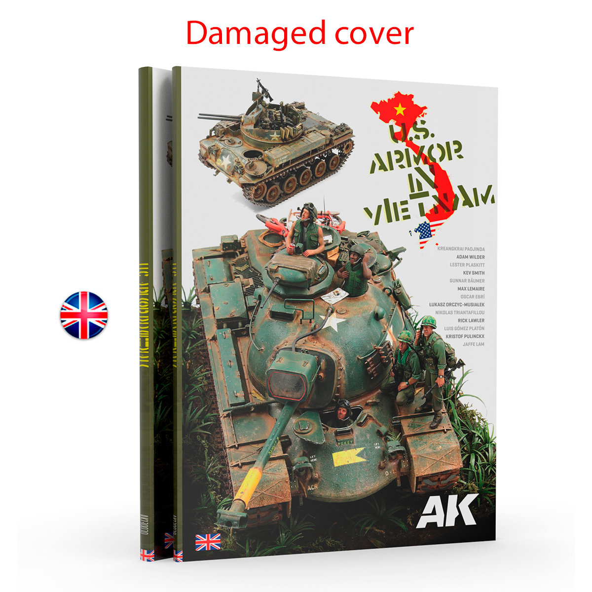 U.S. ARMOR IN VIETNAM (English) (Damaged cover)