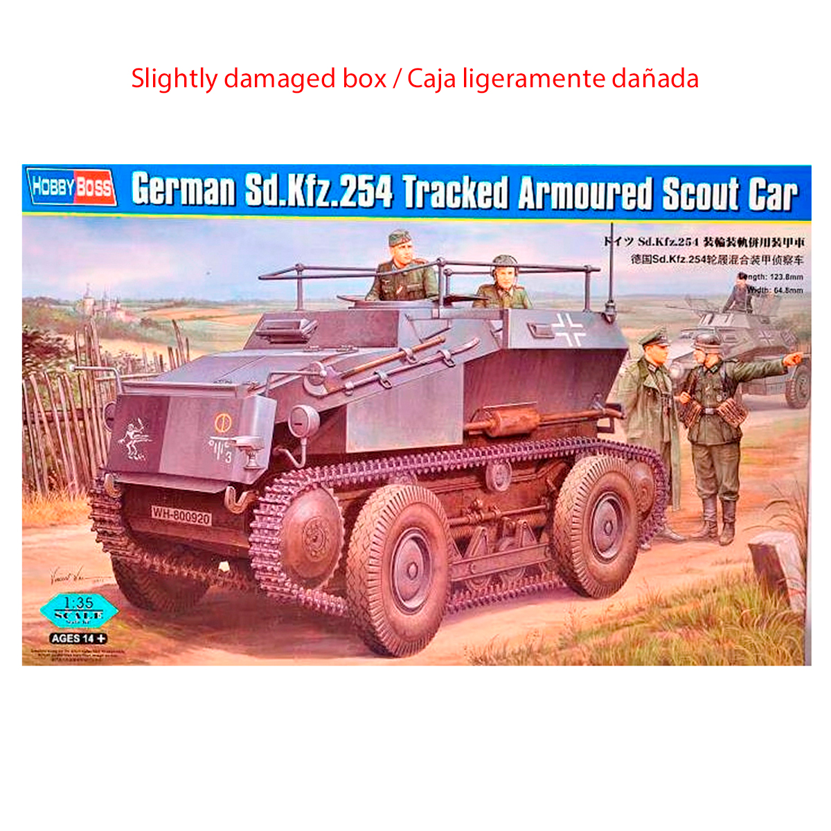 SdKfz 254 T.A.Scout car 1/35 (Slightly damaged box /Caja ligeramente dañada)