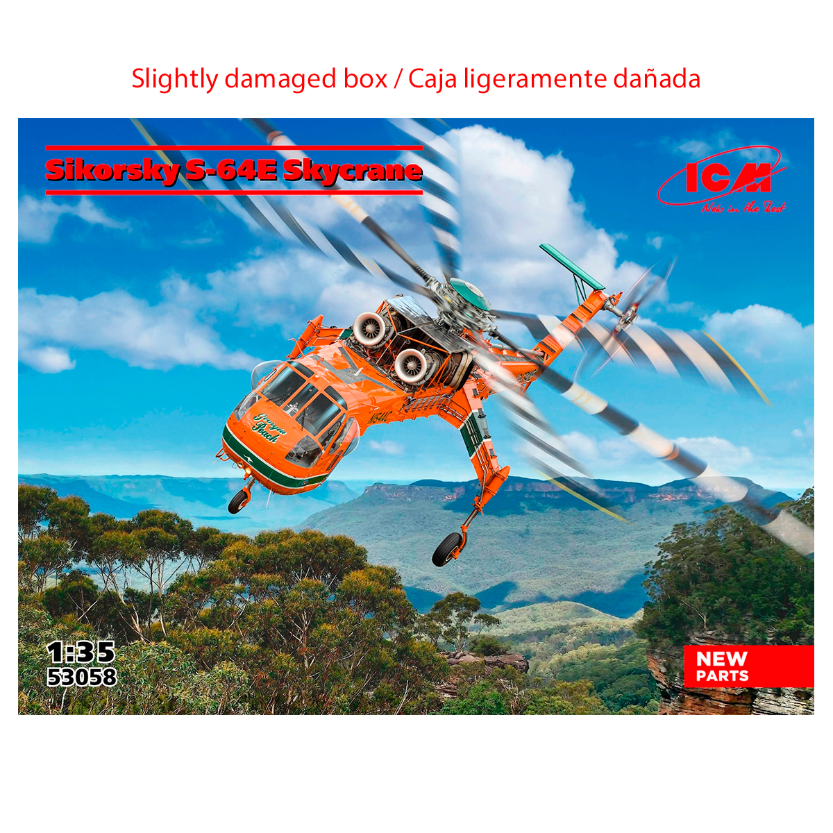 1/35 Sikorsky S-64E Skycrane (Slightly damaged box /Caja ligeramente dañada)