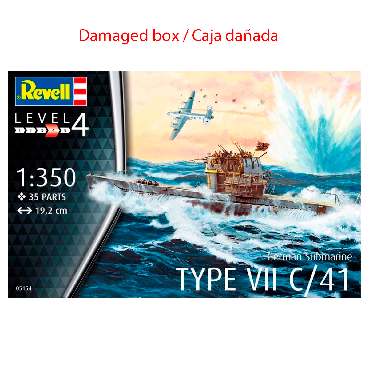 1/350 German Submarine Type V (Damaged box / Caja dañada)