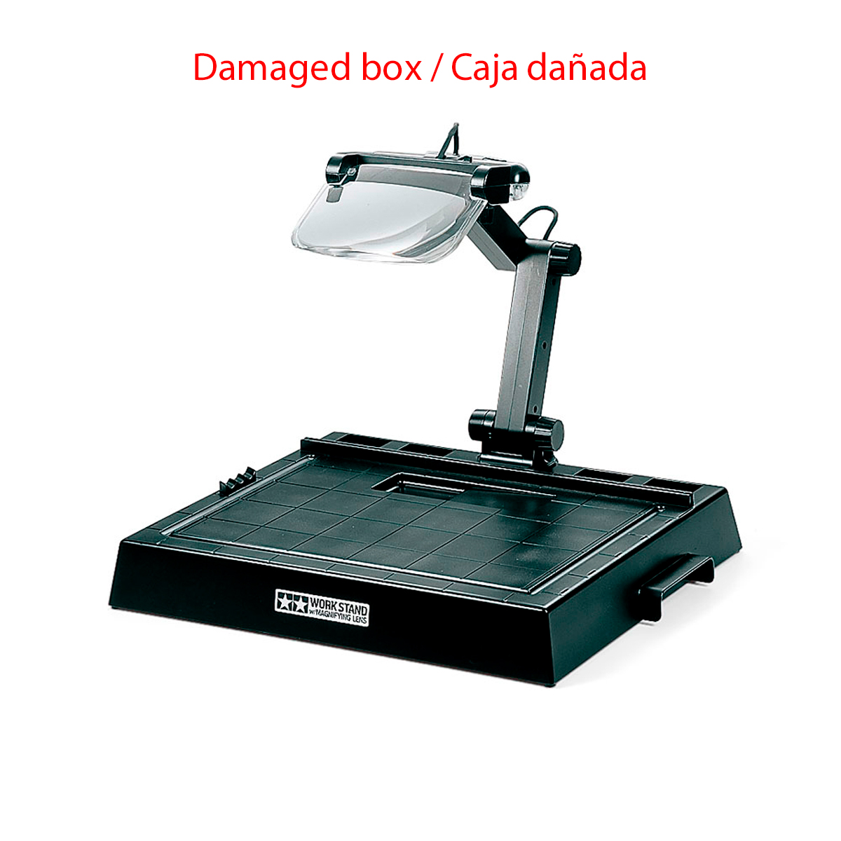 Work Stand w/Magnifying Lens (Damaged box / Caja dañada)