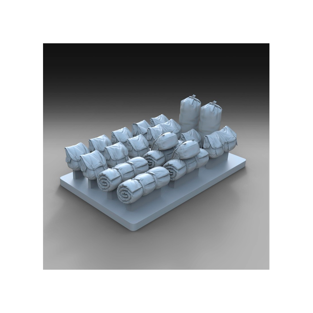 U.S. assorted bags set – WWII (1/48 scale)