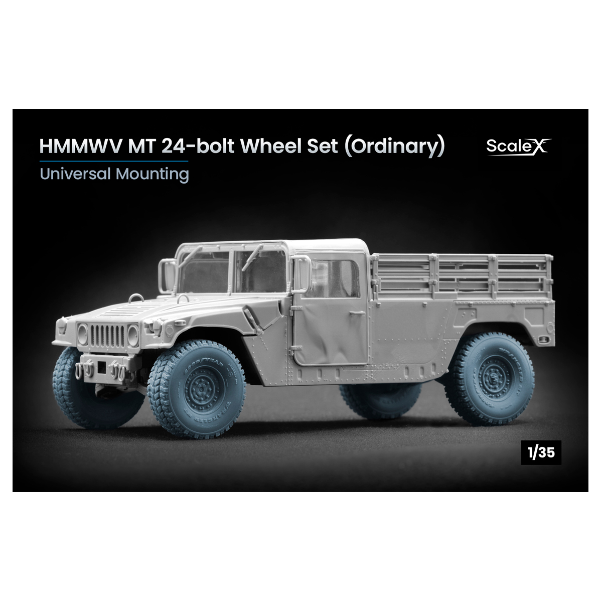 HMMWV MT 24-bolt Ordinary wheel set 1/35