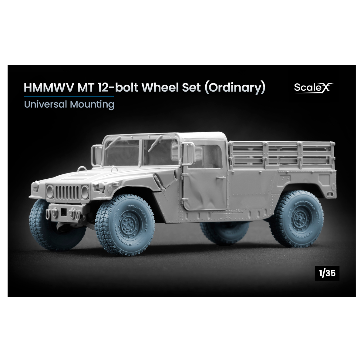 HMMWV MT 12-bolt Ordinary wheel set 1/35