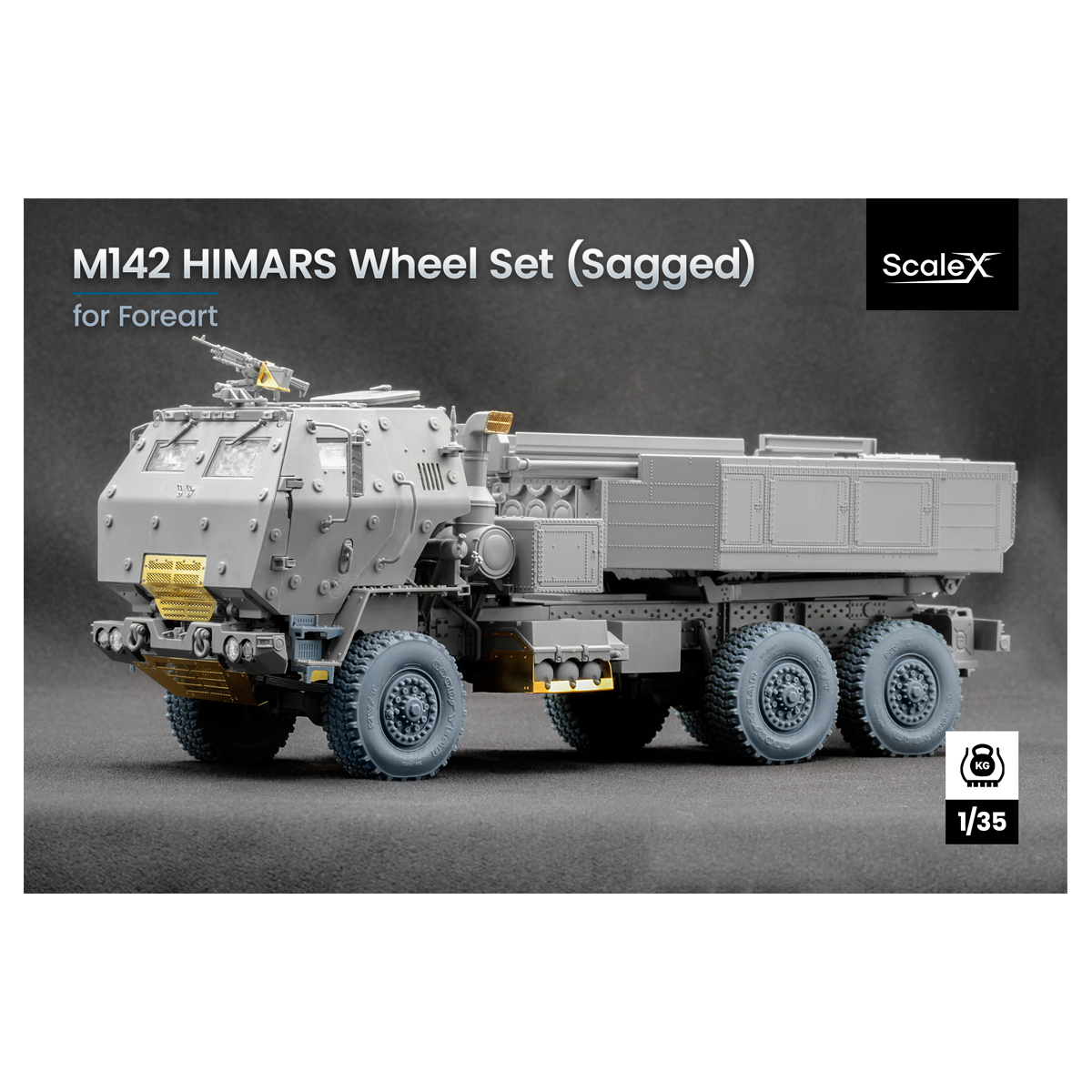 Himars Sagged wheel set 1/35