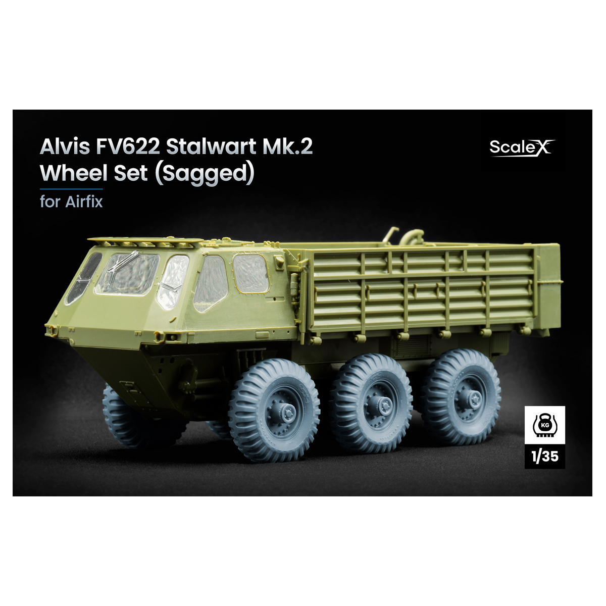 Alvis FV622 Stalwart Mk.2 Sagged Wheel set 1/35
