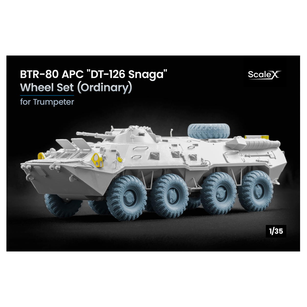 BTR-80 APC Ordinary “DT-126 Snaga” wheel set 1/35