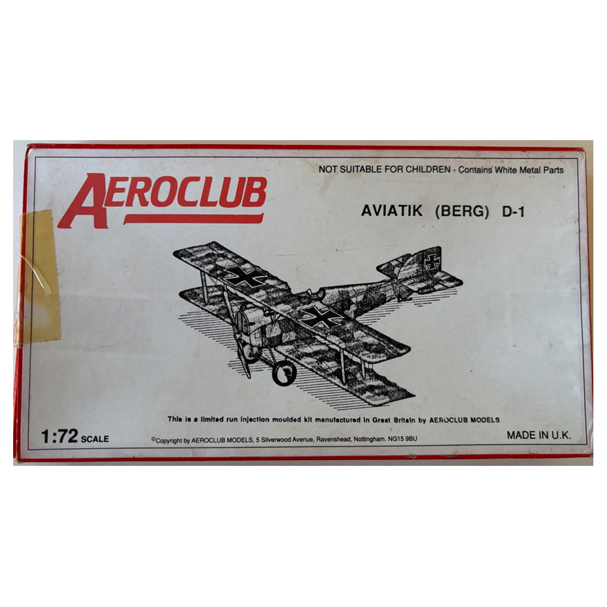 1/72 Aviatik Berg D.I (K003)