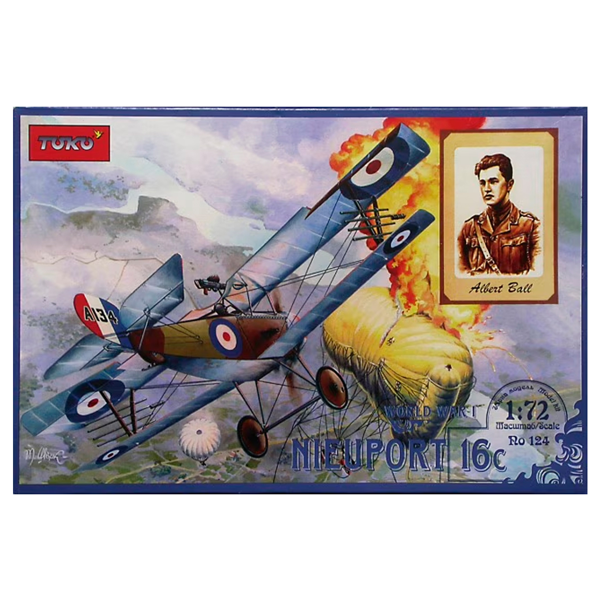 1/72 Albert Ball Nieuport 16c