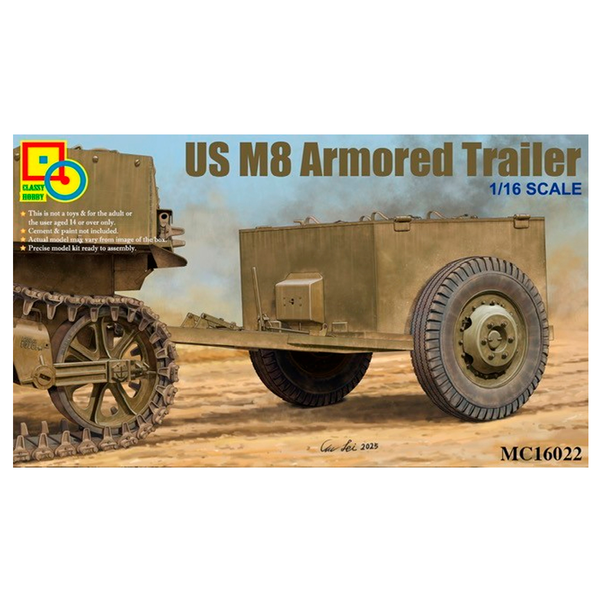 1/16 US M8 Armored Trailer