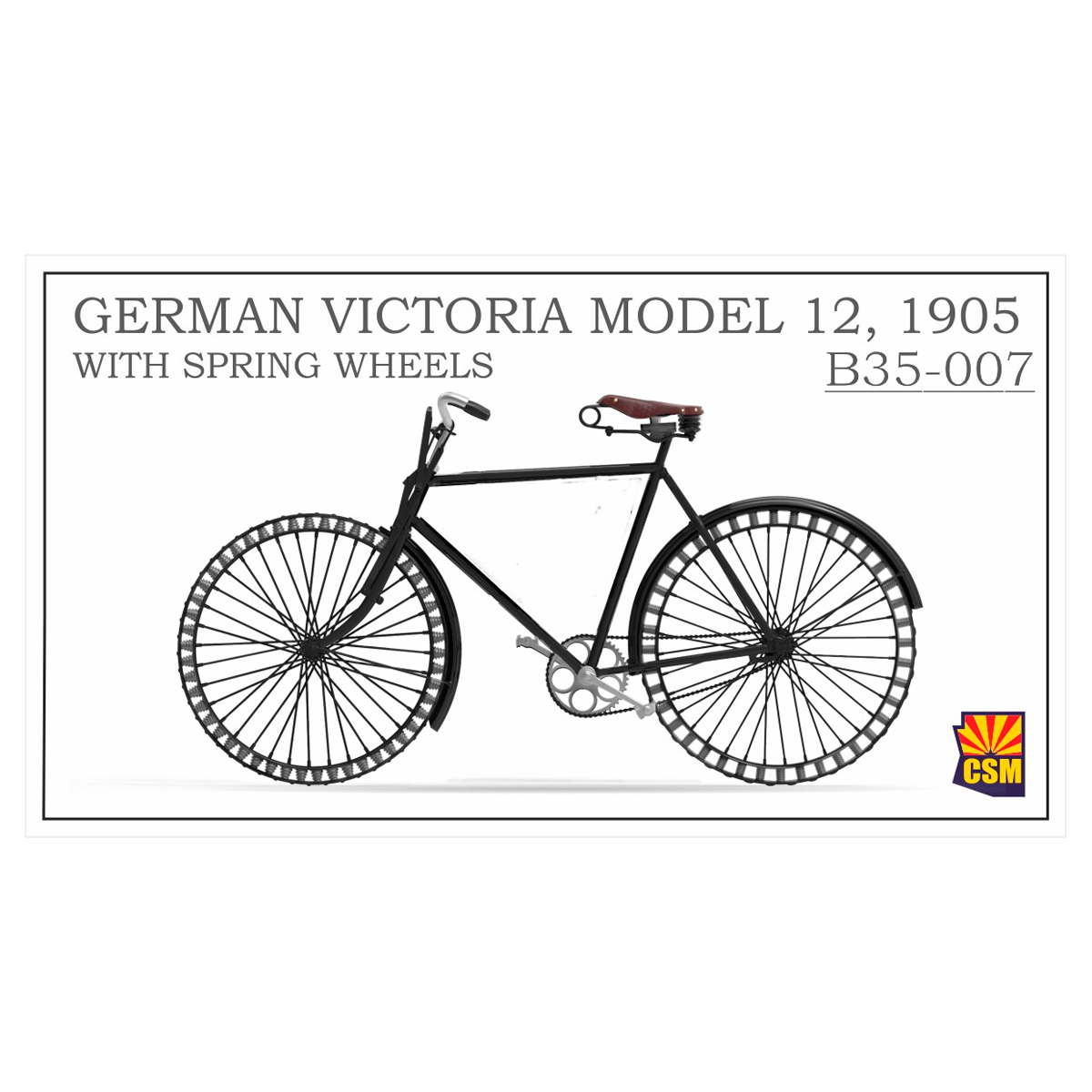 1/35 German bicycle with spring wheels
