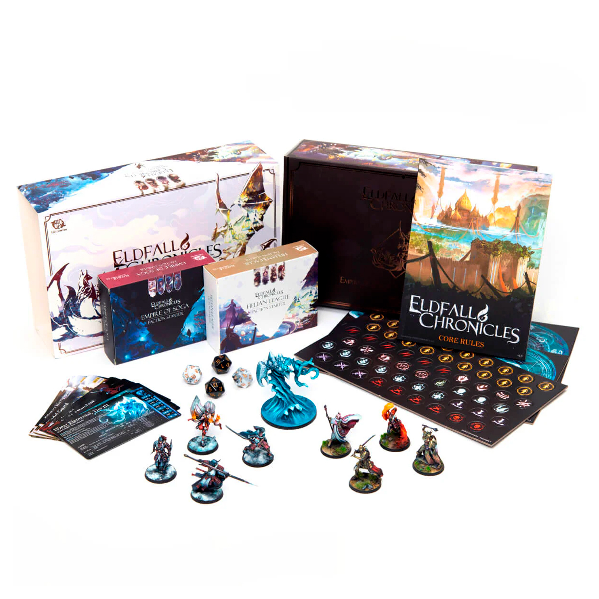 Eldfall Chronicles Two-Player Starter Set: Empire of Soga vs Helian League
