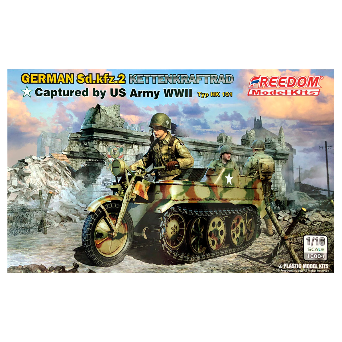 1/16 German Sd.kfz.2 Kettenkraftrad Captured by US Army