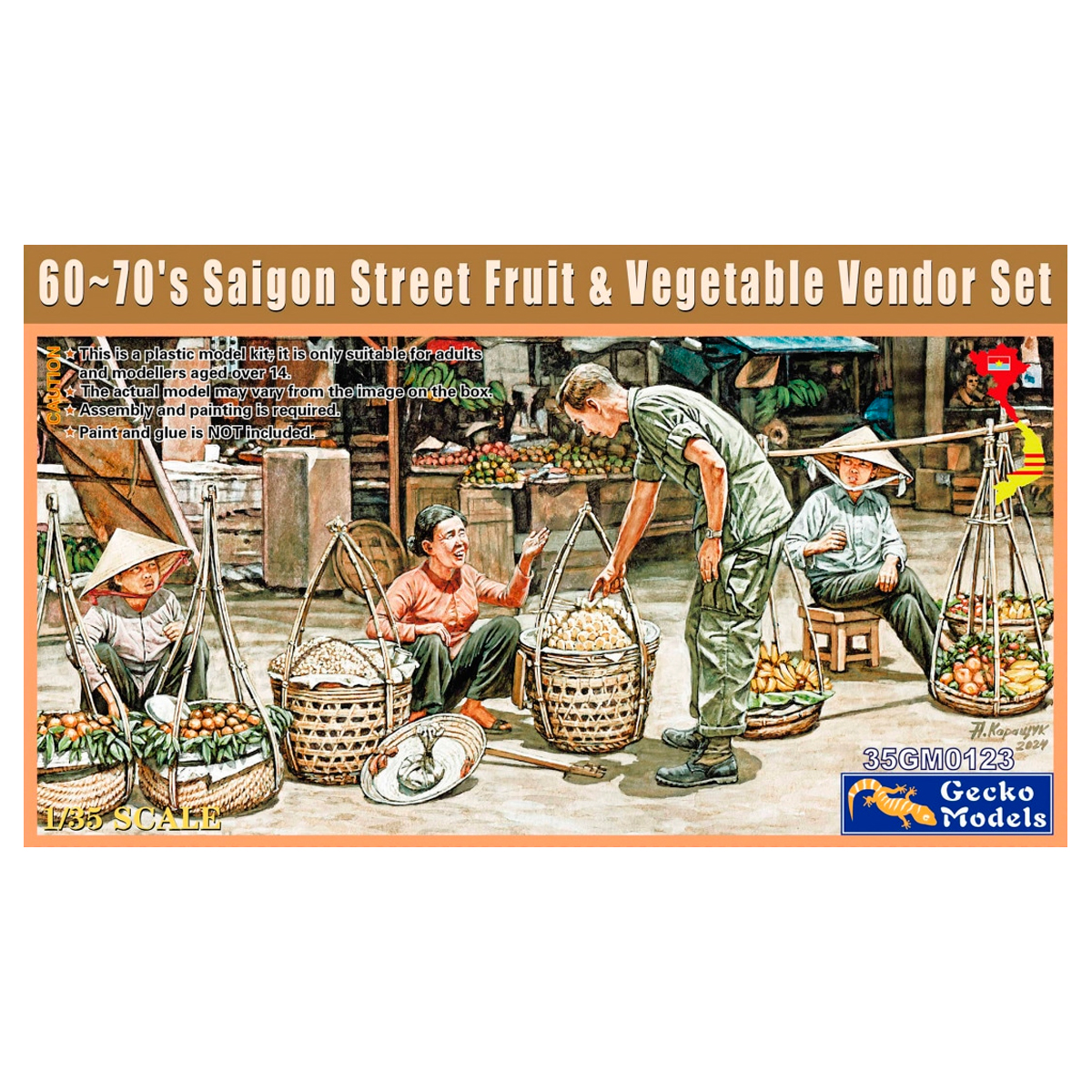 1/35 60’s-70’s Saigon Greengrocer Figure Set