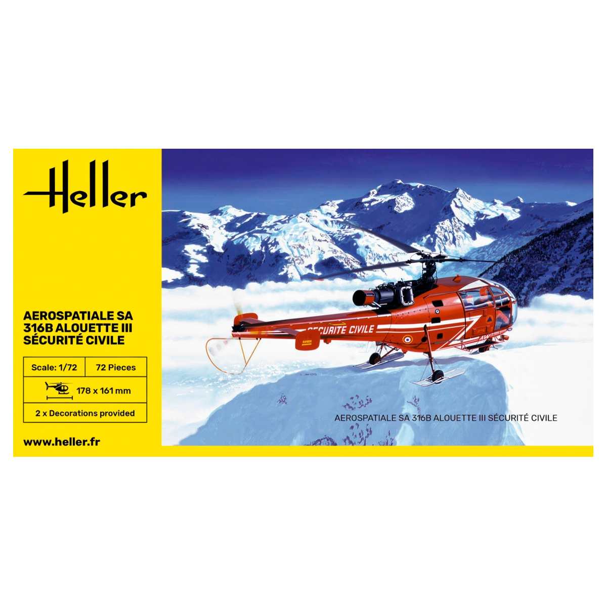 1/72 Alouette III Sécurité Civile