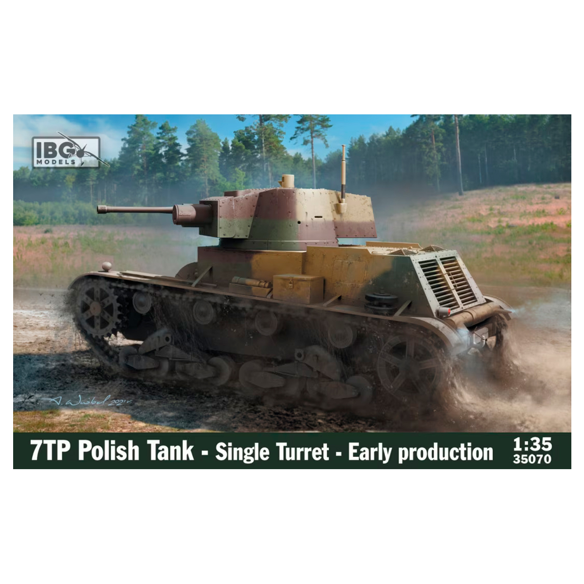 1/35 7TP Polish Tank – Single Turret – Early Production