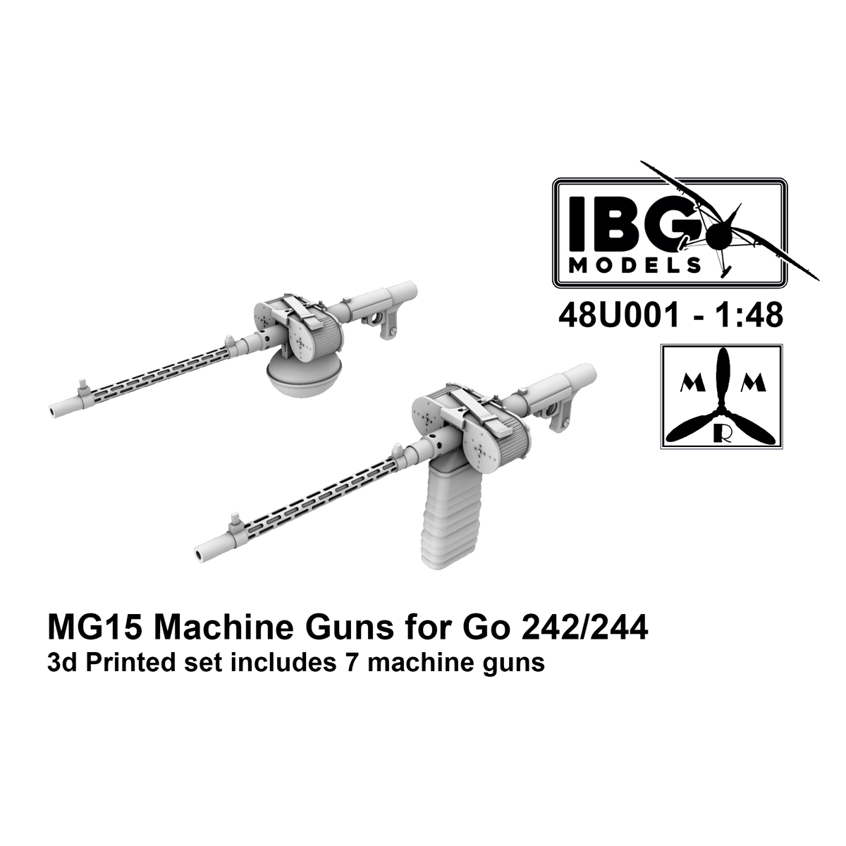 1/48 MG15 Machine Guns for Gotha Go-242/244