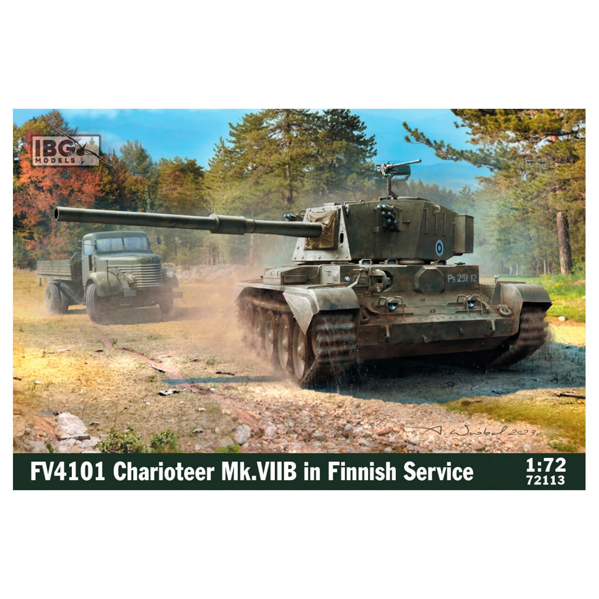 1/72 FV4101 Charioteer British Tank in Finnish Service