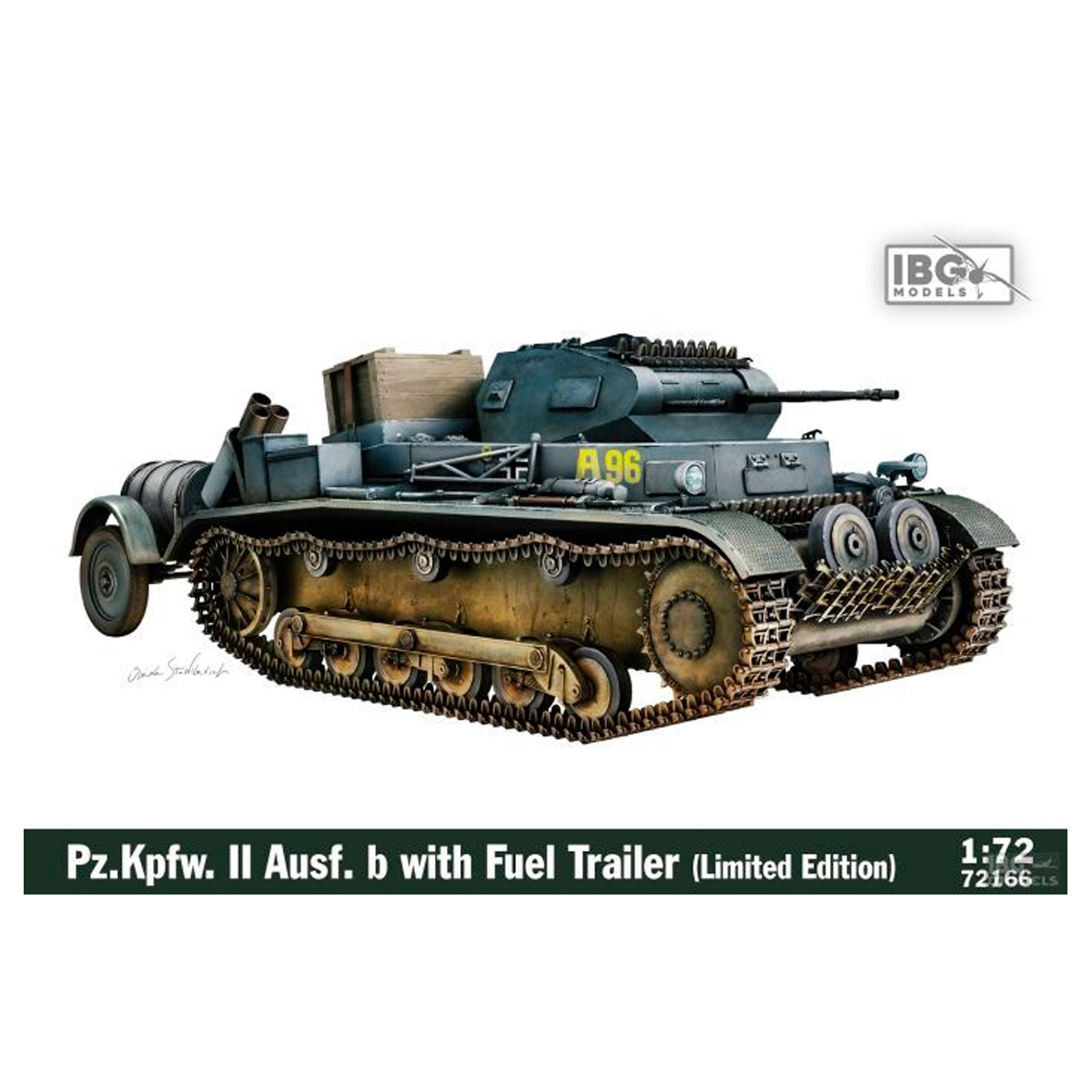 1/72 Panzer II Ausf.b w/ Fuel Trailer (Limited Edition)