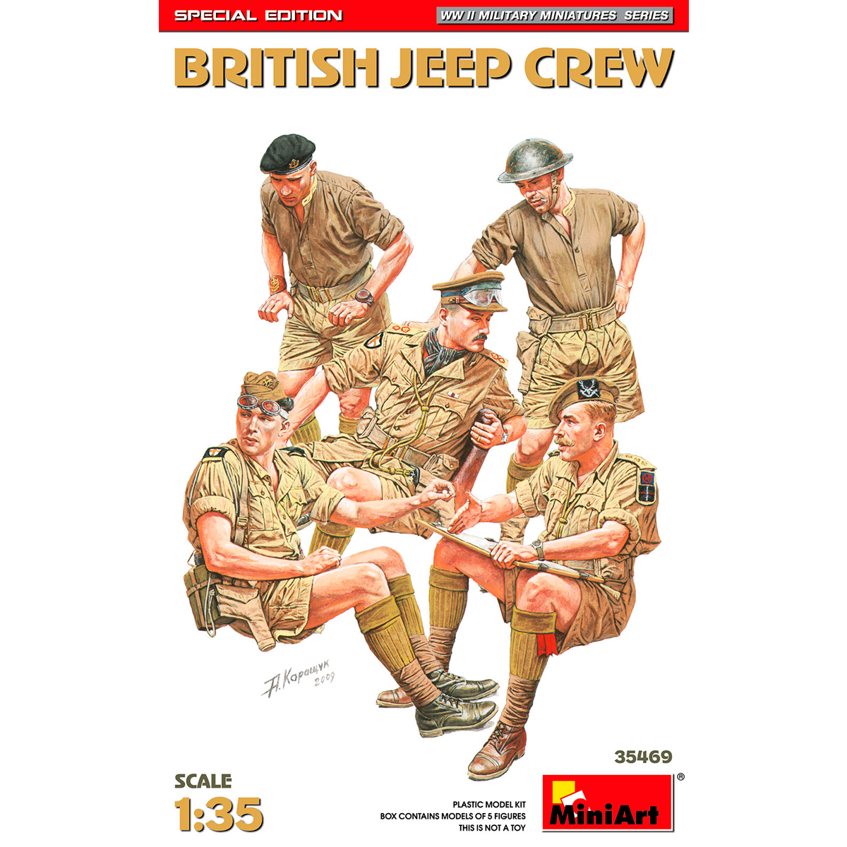 1/35 British Jeep Crew. Special Edition