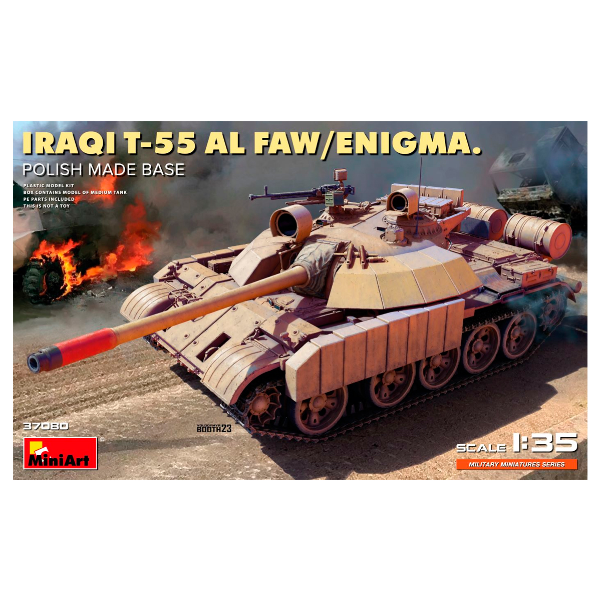 1/35 Iraqi T-55 Al Faw/Enigma. Polish Made Base