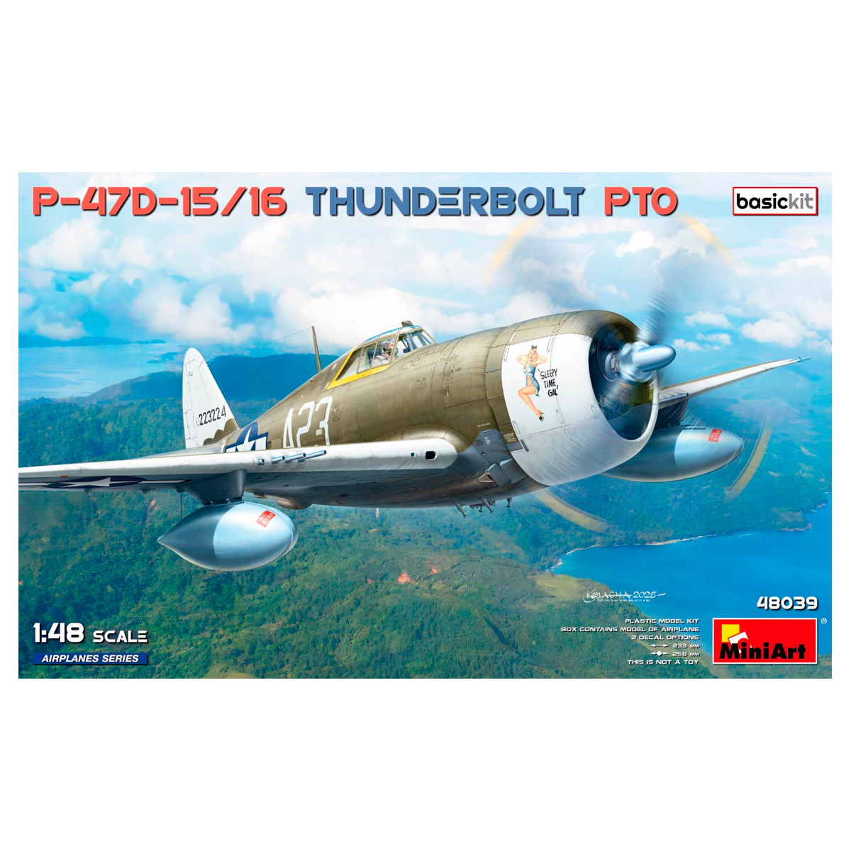 1/48 P-47D-15/16 Thunderbolt. PTO. Basic Kit