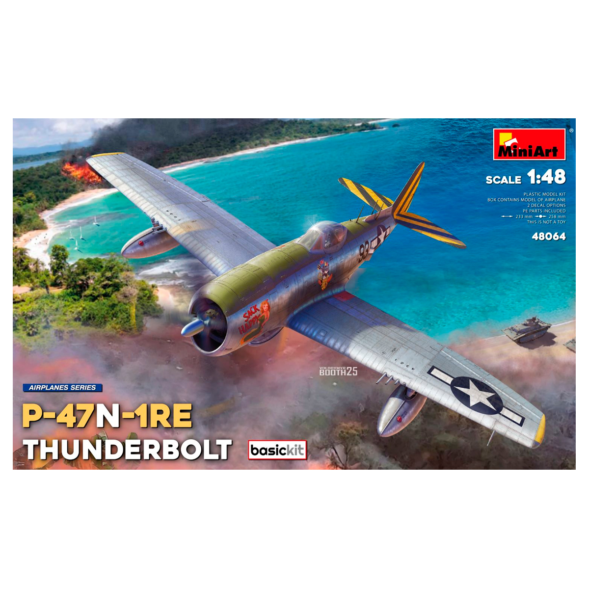 1/48 P-47N-1RE Thunderbolt. Basic Kit