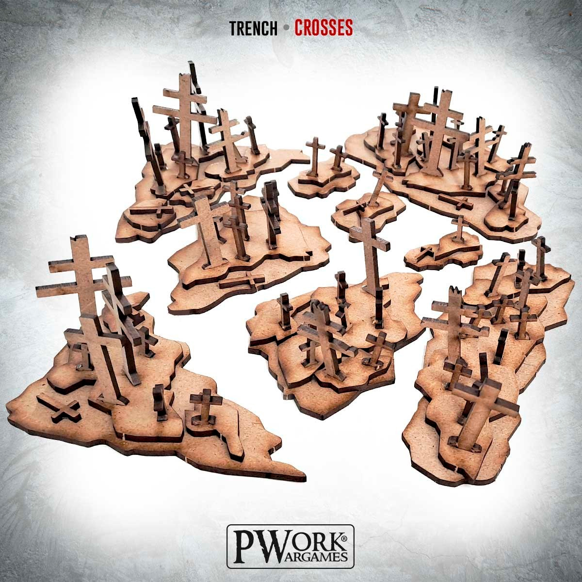 MDF Scenery Trench Crosses