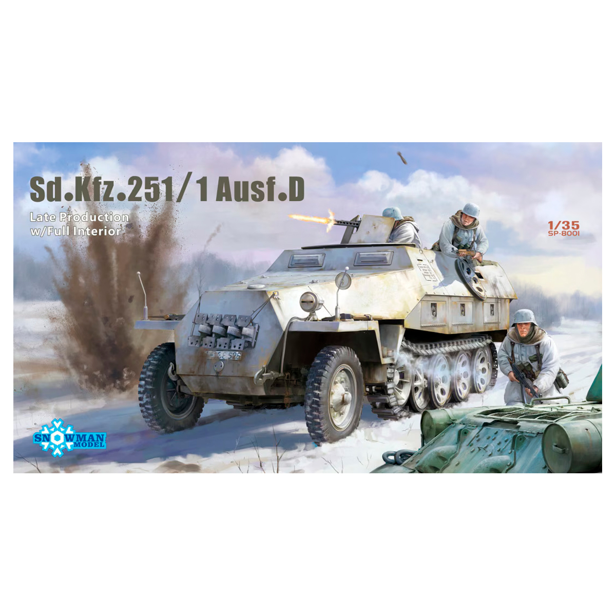 1/35 Sd.Kfz. 251/1 Ausf.D Late Prod. w/Full Interior
