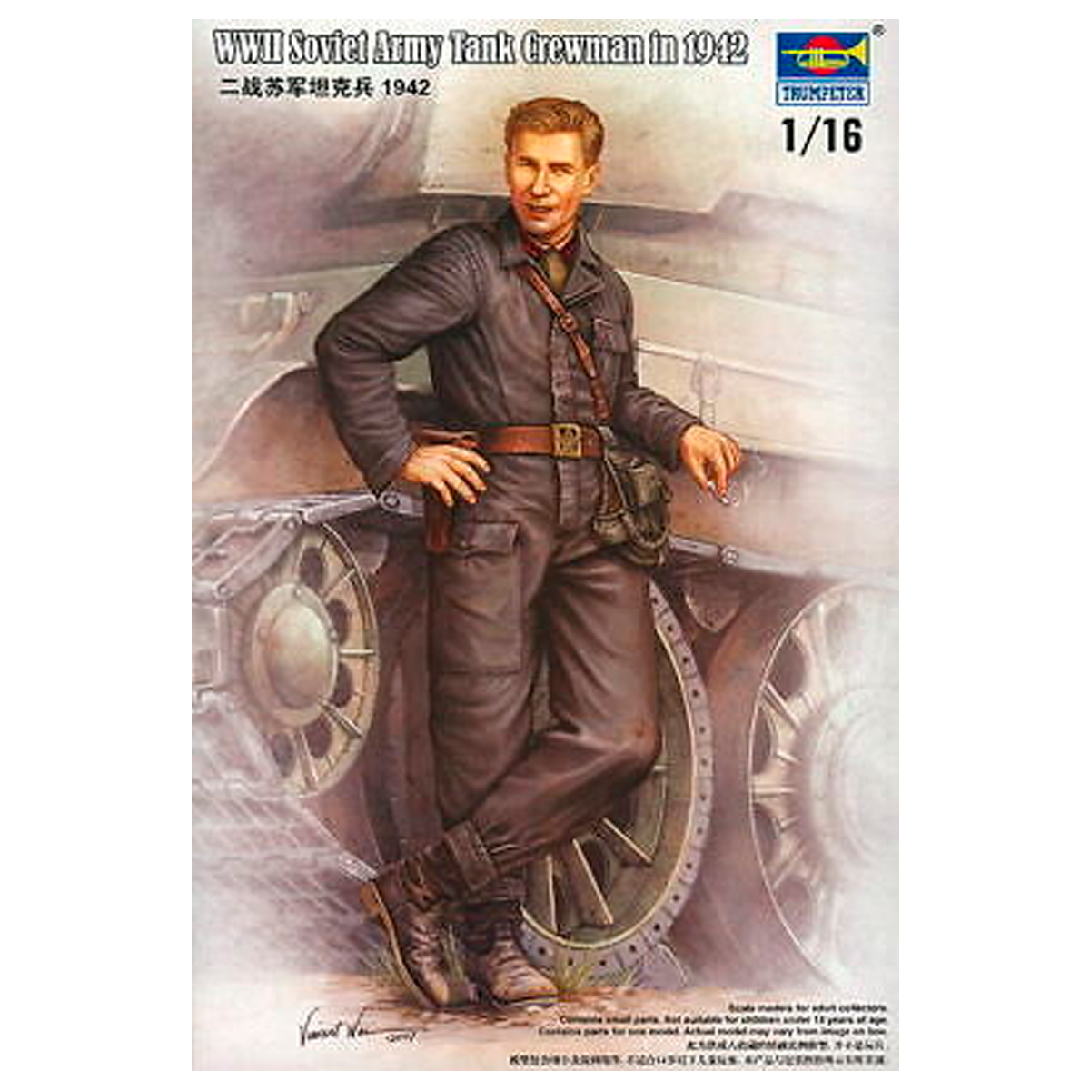 1/16 WWII Soviet Army Tank Crewman 1942