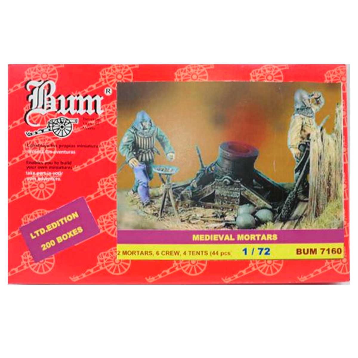 1/72 Medieval Mortars