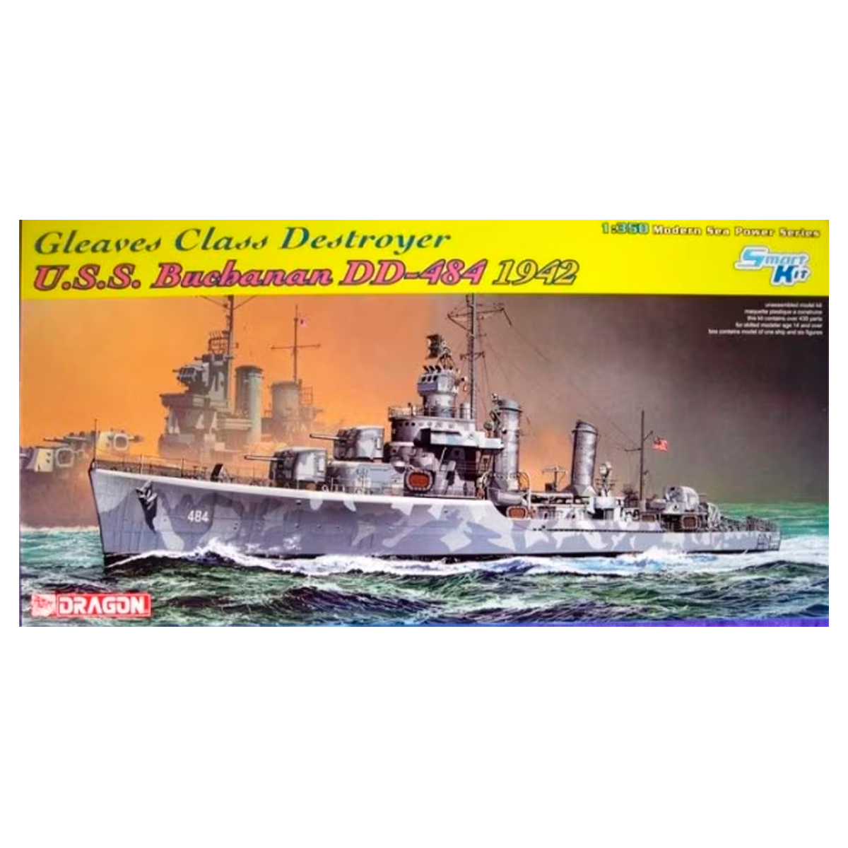 1/350 Gleaves Class Destroyer U.S.S. Buchanan DD-484 (1942)