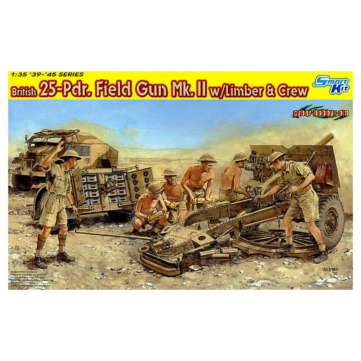 1/35 British 25-Pdr. Field Gun Mk.II w/Limber & Crew