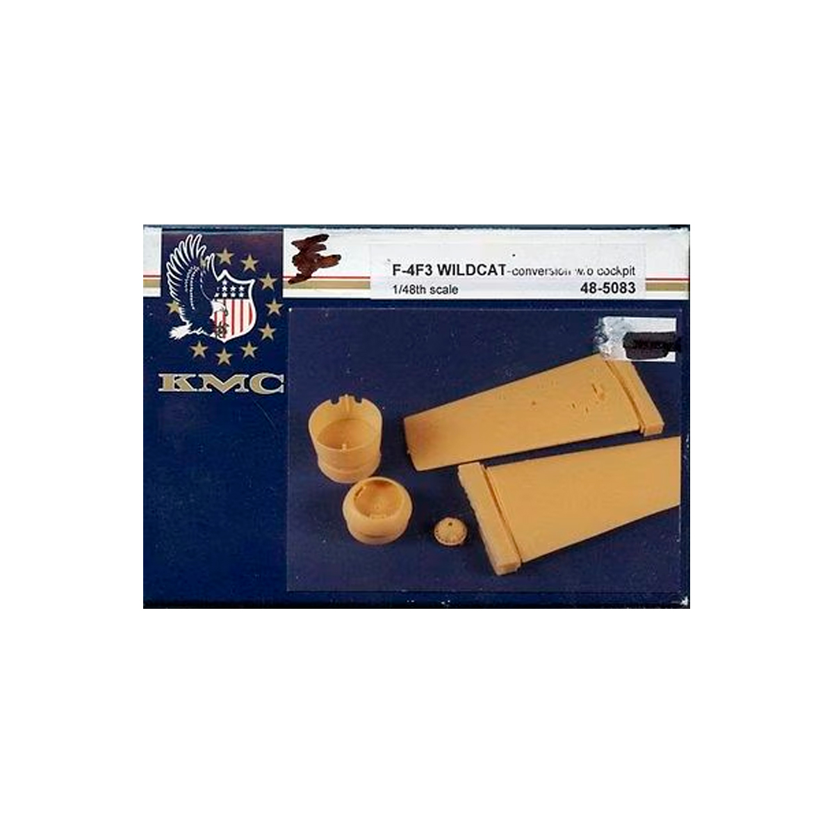 KMC 1/48 Grumman F4F-3 Conversion Set Incl: Cowling, Prop Spinner, & Outer Wings