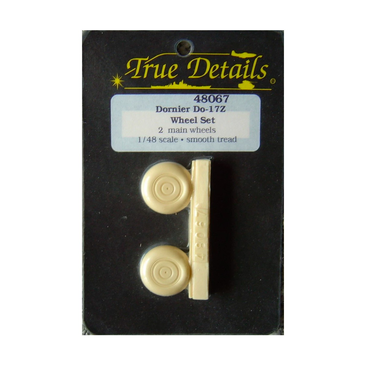 True Details 1/48 Dornier Do 17Z Smooth Tread Wheel Set