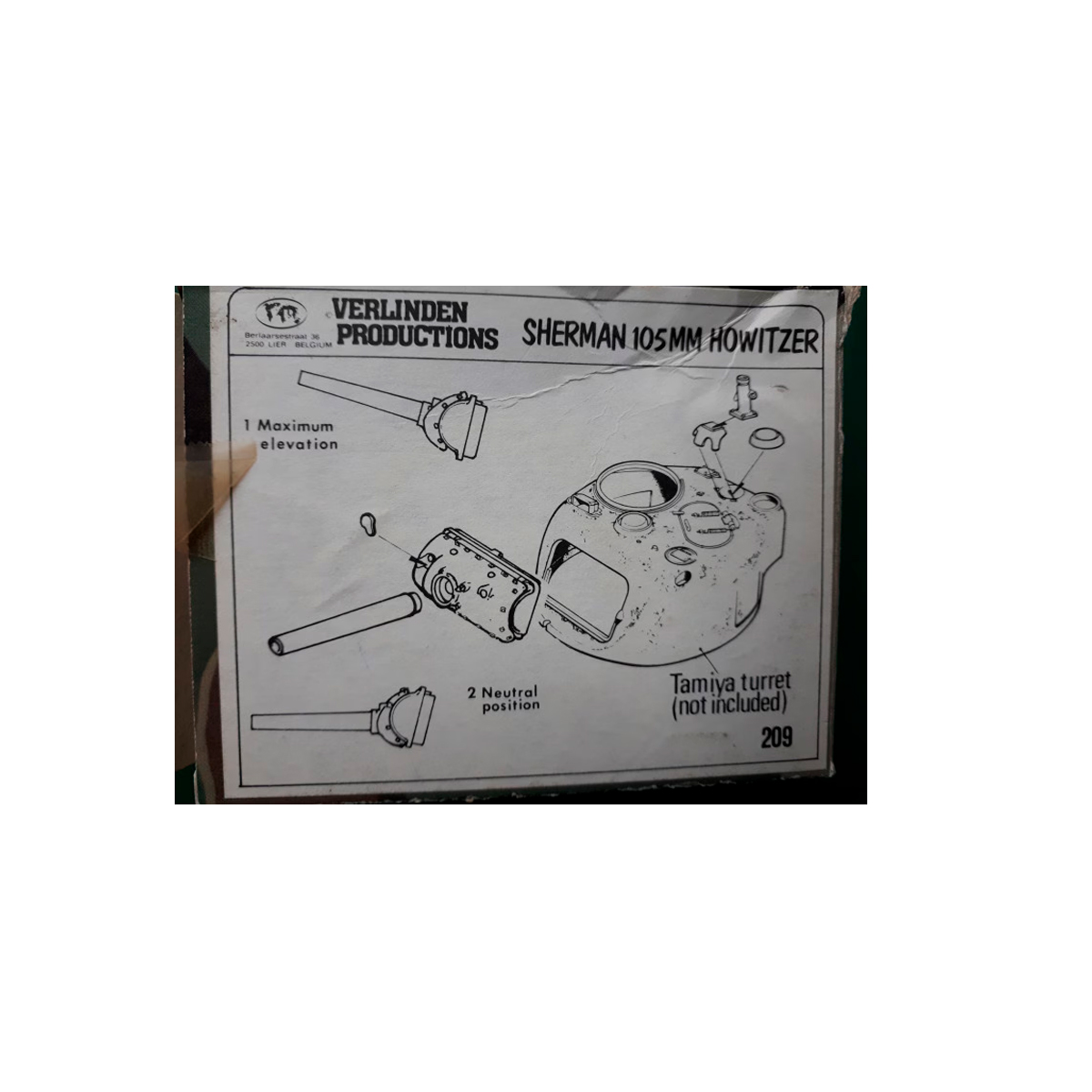 Verlinden Productions 1/35 Sherman 105mm Howitzer