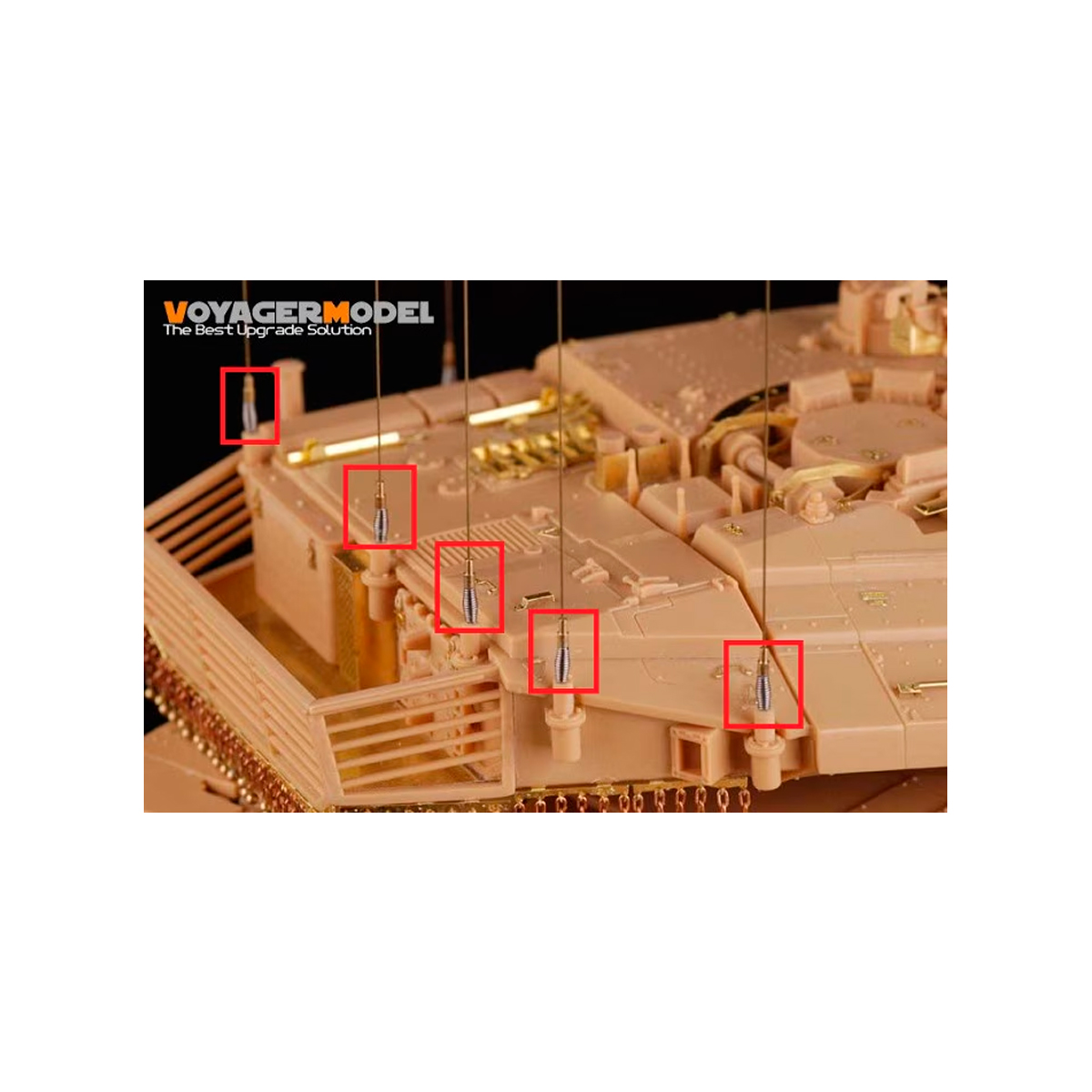 Voyager Model 1/35 Modern Merkava MBT Family Antenna Set (For All)