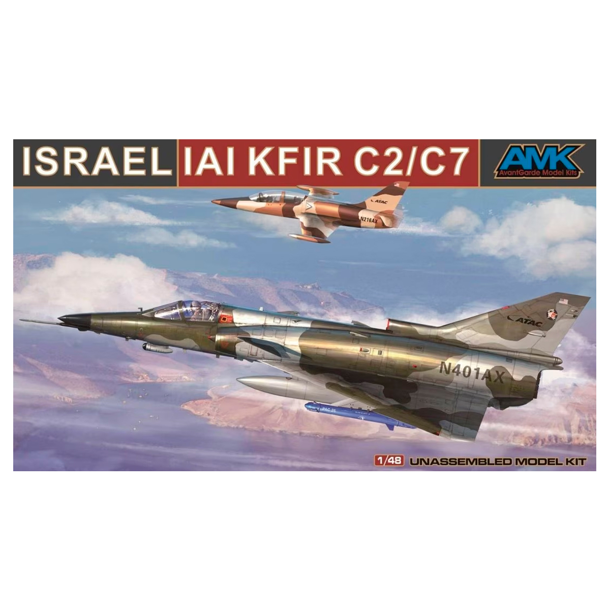 1/48 ISRAEL IAI KFIR C2/C7 (Slightly damaged Box / Caja ligeramente dañada)