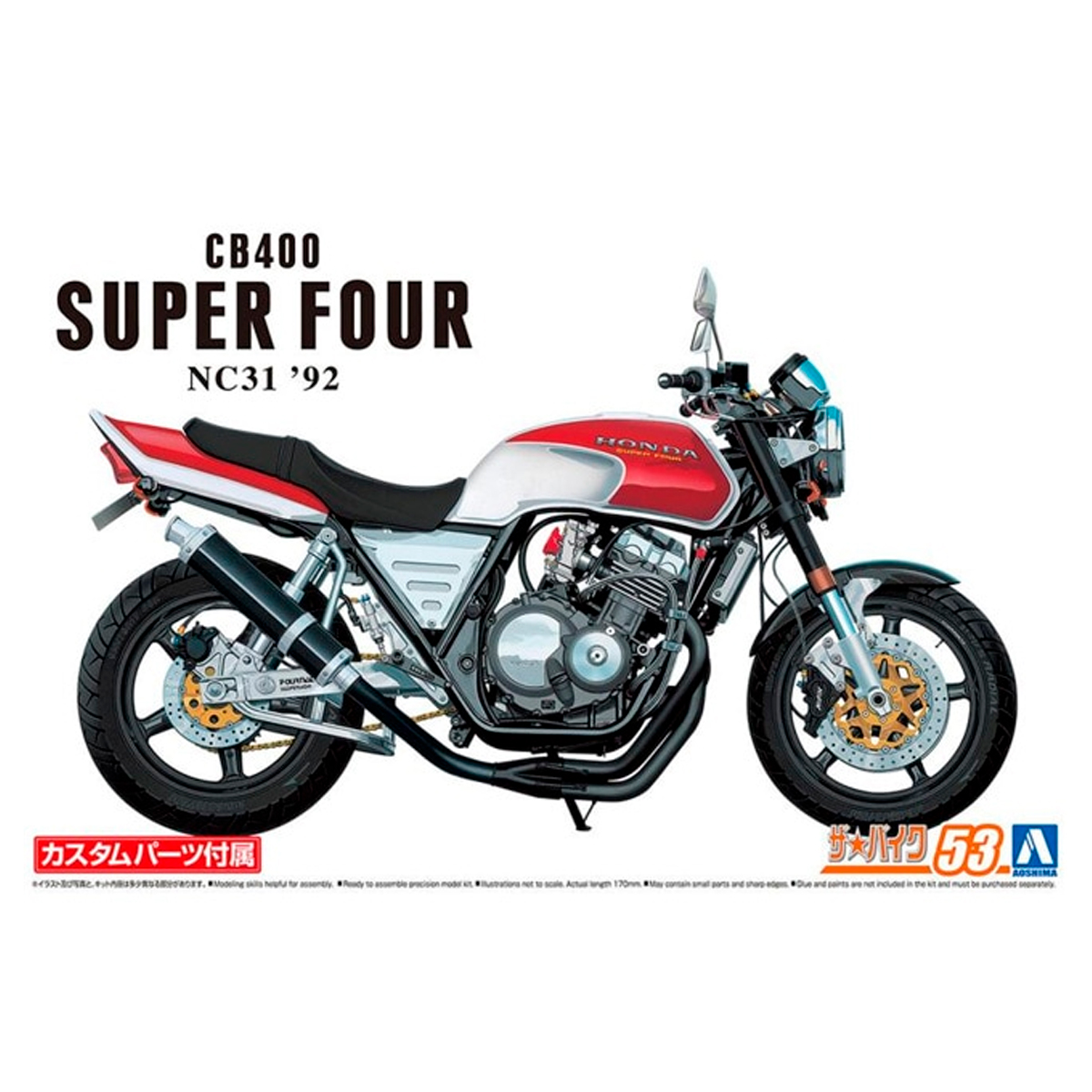 1/12 Honda NC31 CB400 Surer Four ’92 w/Custom Parts