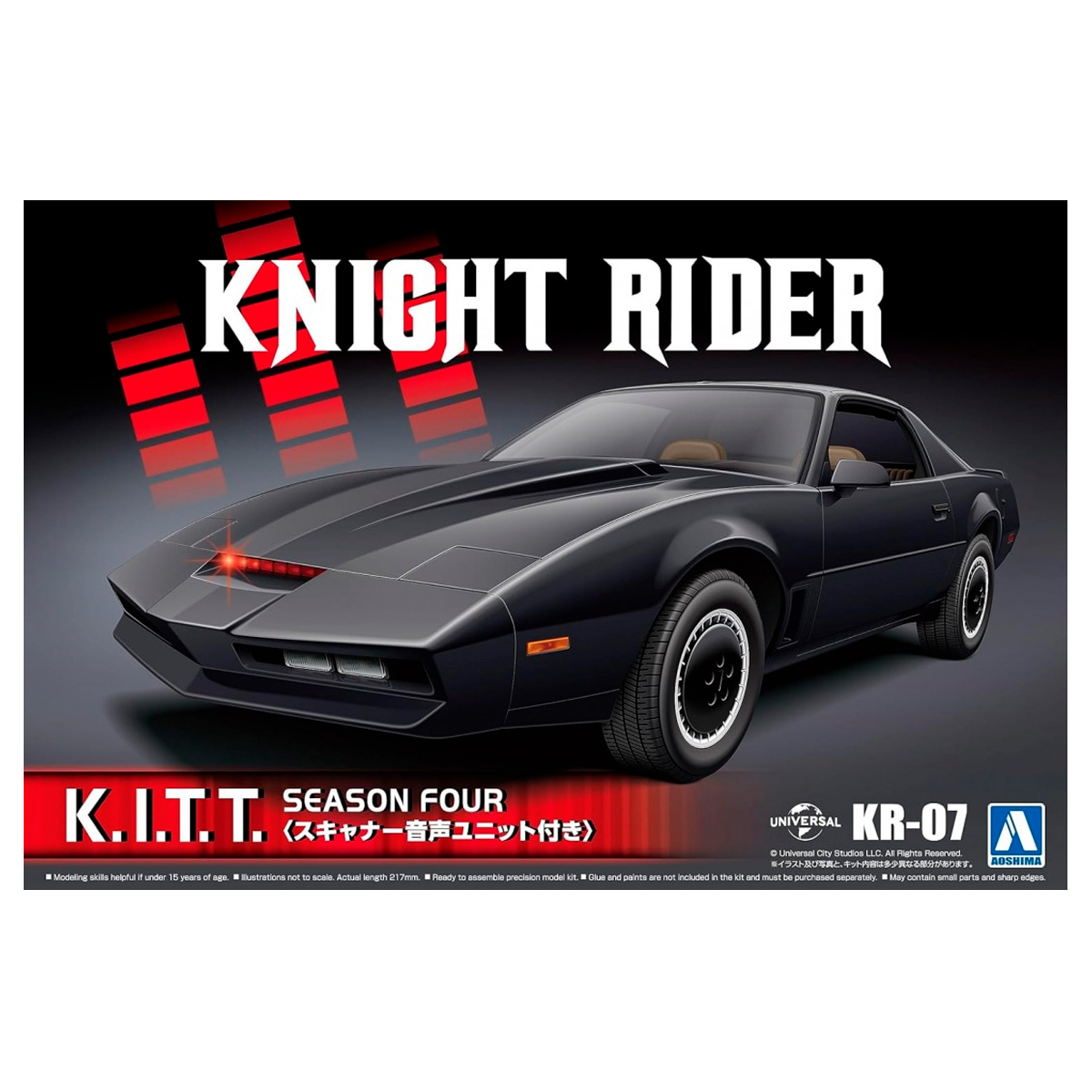 1/24 Knight Rider K.I.T.T. Season Four KR-07 w/Scanner Voice Unit