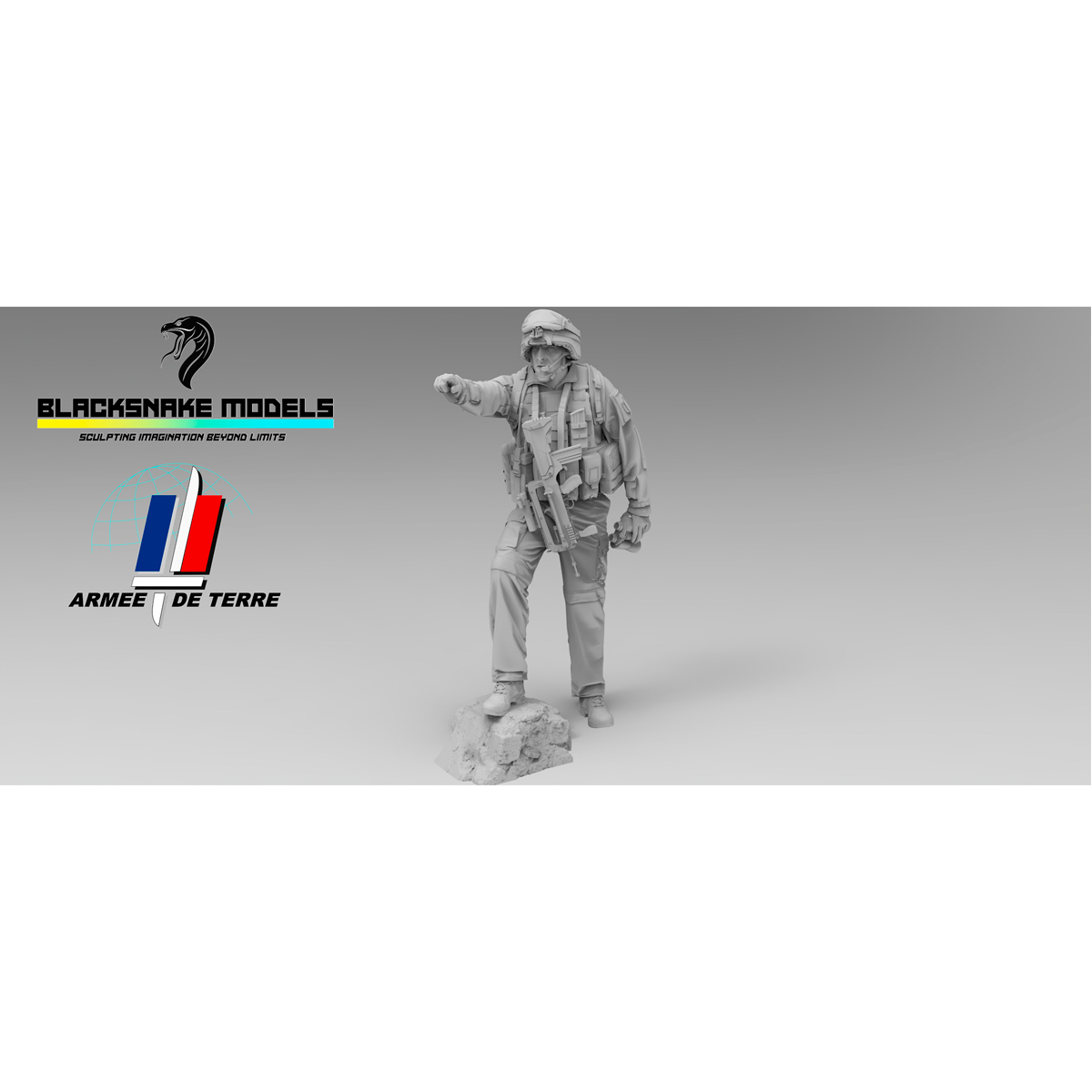 French Soldier on Patrol in Afghanistan 04 1/35