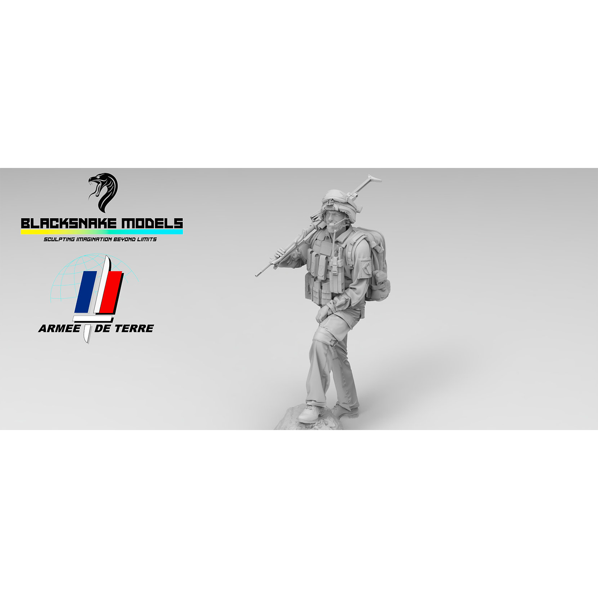 French Soldier on Patrol in Afghanistan 07 1/35