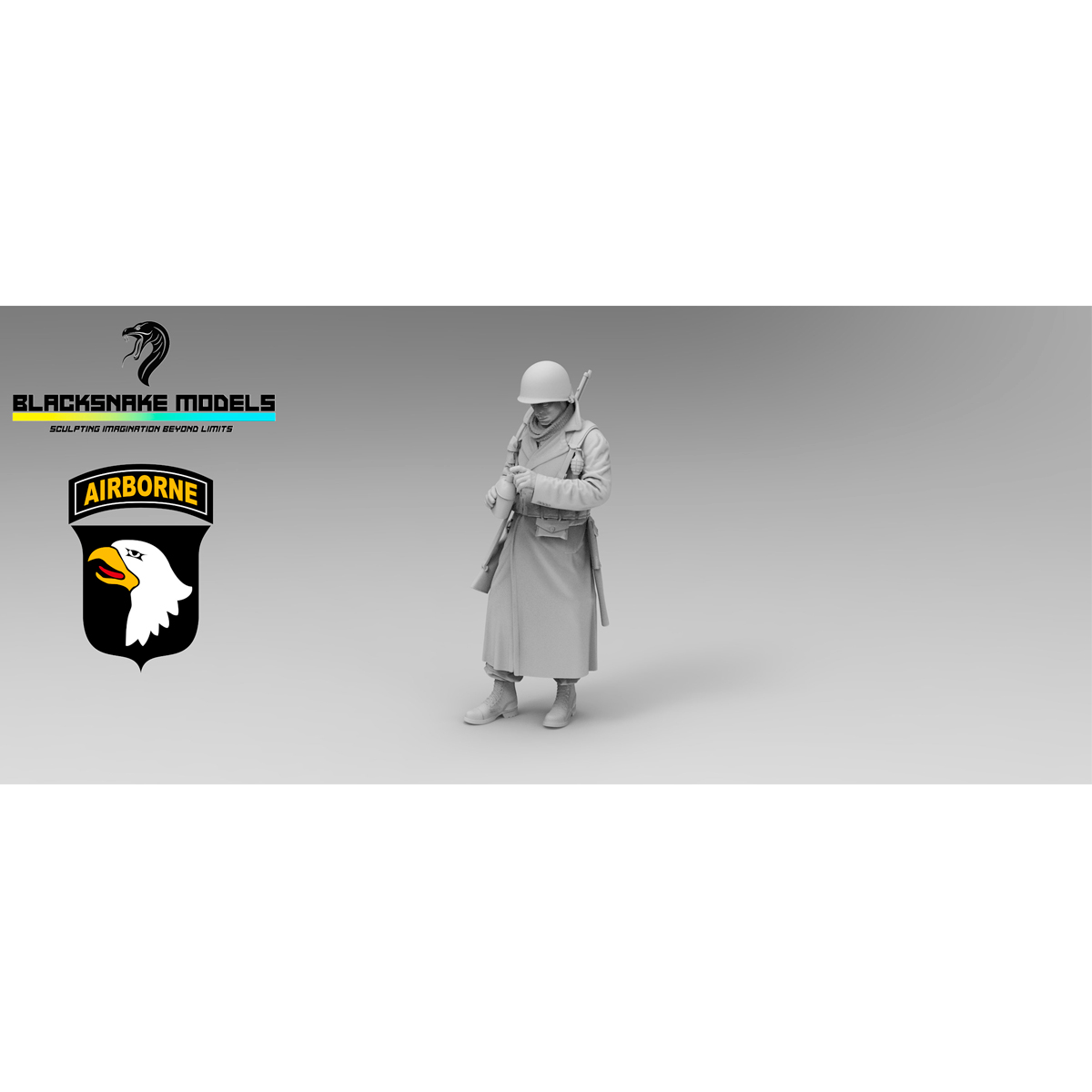 US 101st Airborne Soldier 25 1/35