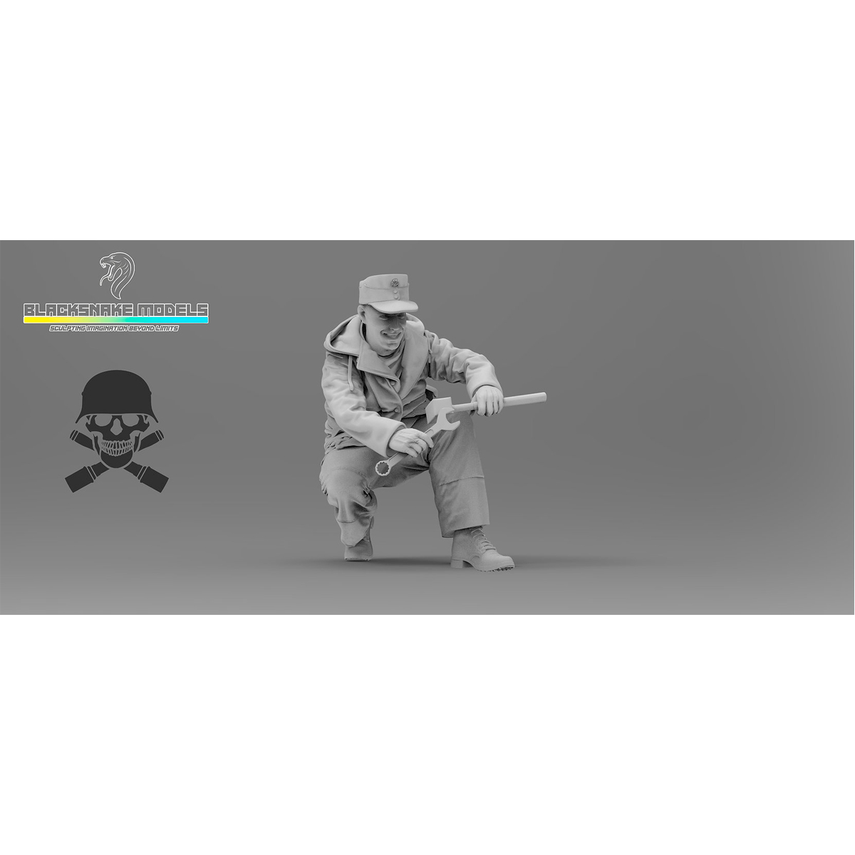 Tiger Crew “Totenkopf” in winter uniform (Eastern Front) 1/35