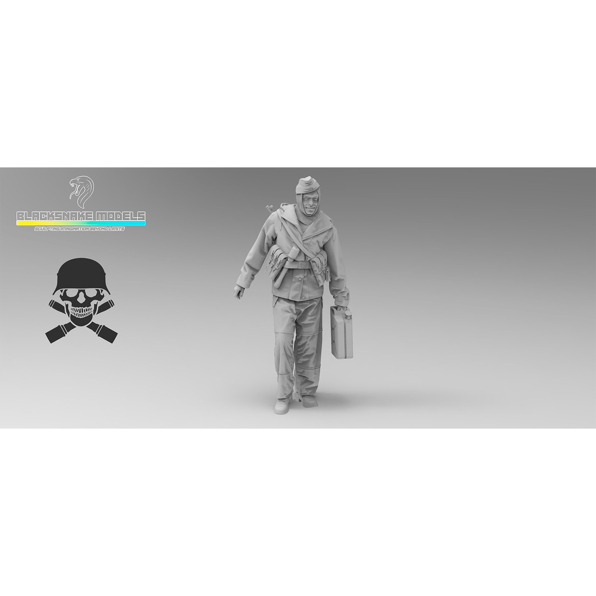 Tiger Crew “Totenkopf” in winter uniform (Eastern Front) 1/35