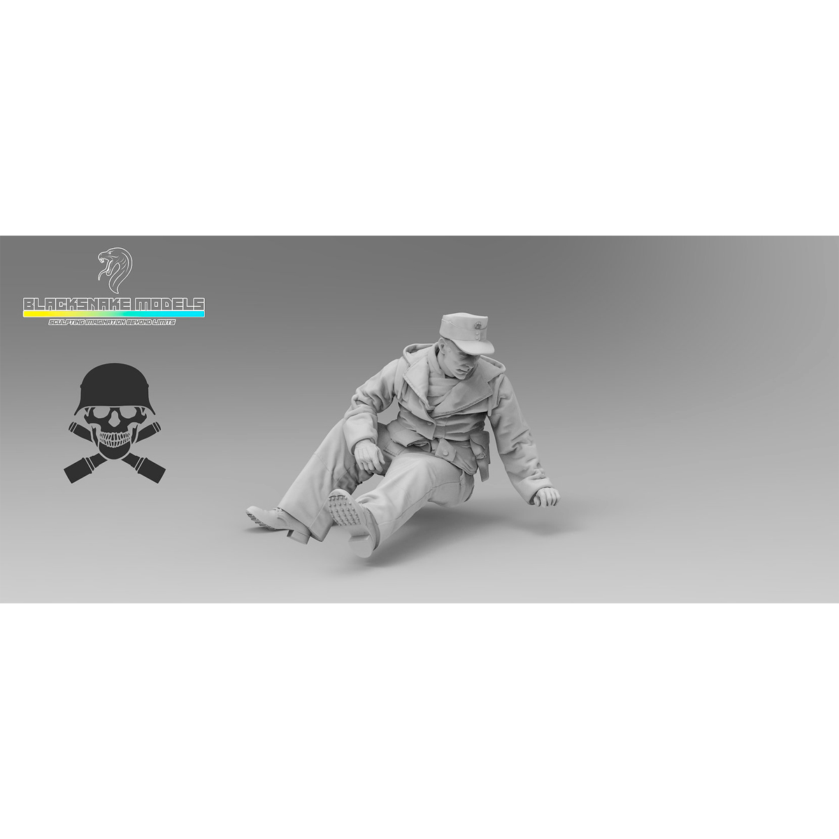 Tiger Crew “Totenkopf” in winter uniform (Eastern Front) 1/35