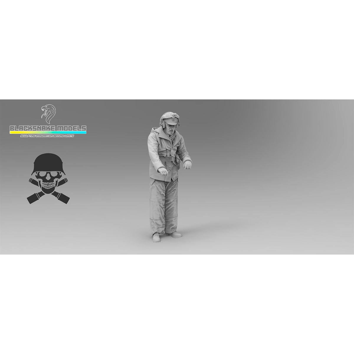 Tiger Crew “Totenkopf” in winter uniform (Eastern Front) 1/35