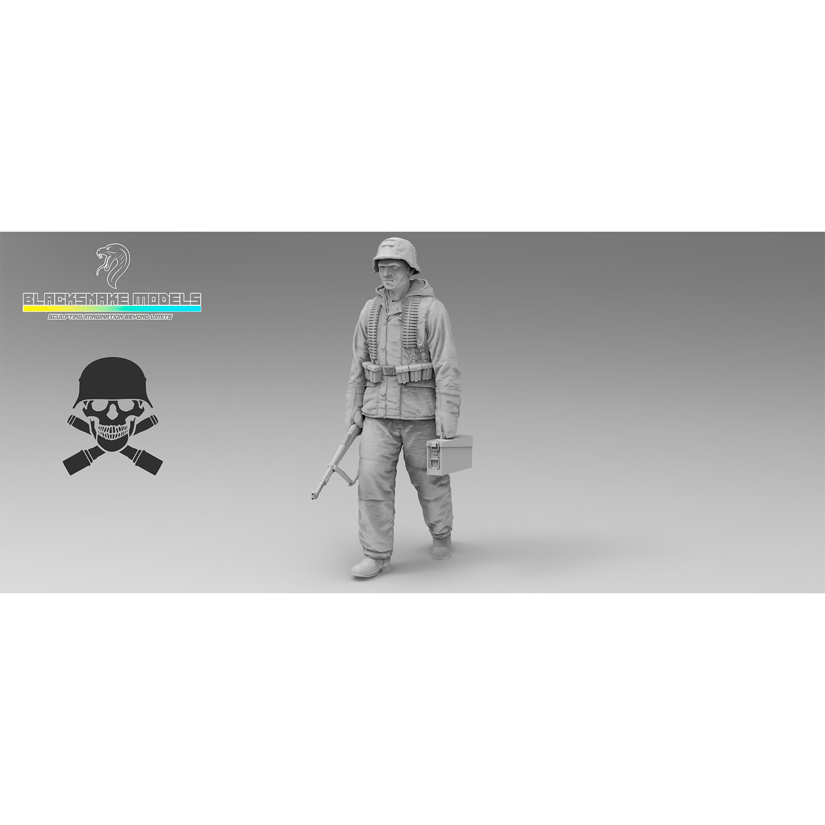 Infantryman «Totenkopf» in winter uniform, Ammunition Carrier (Eastern Front) 1/35