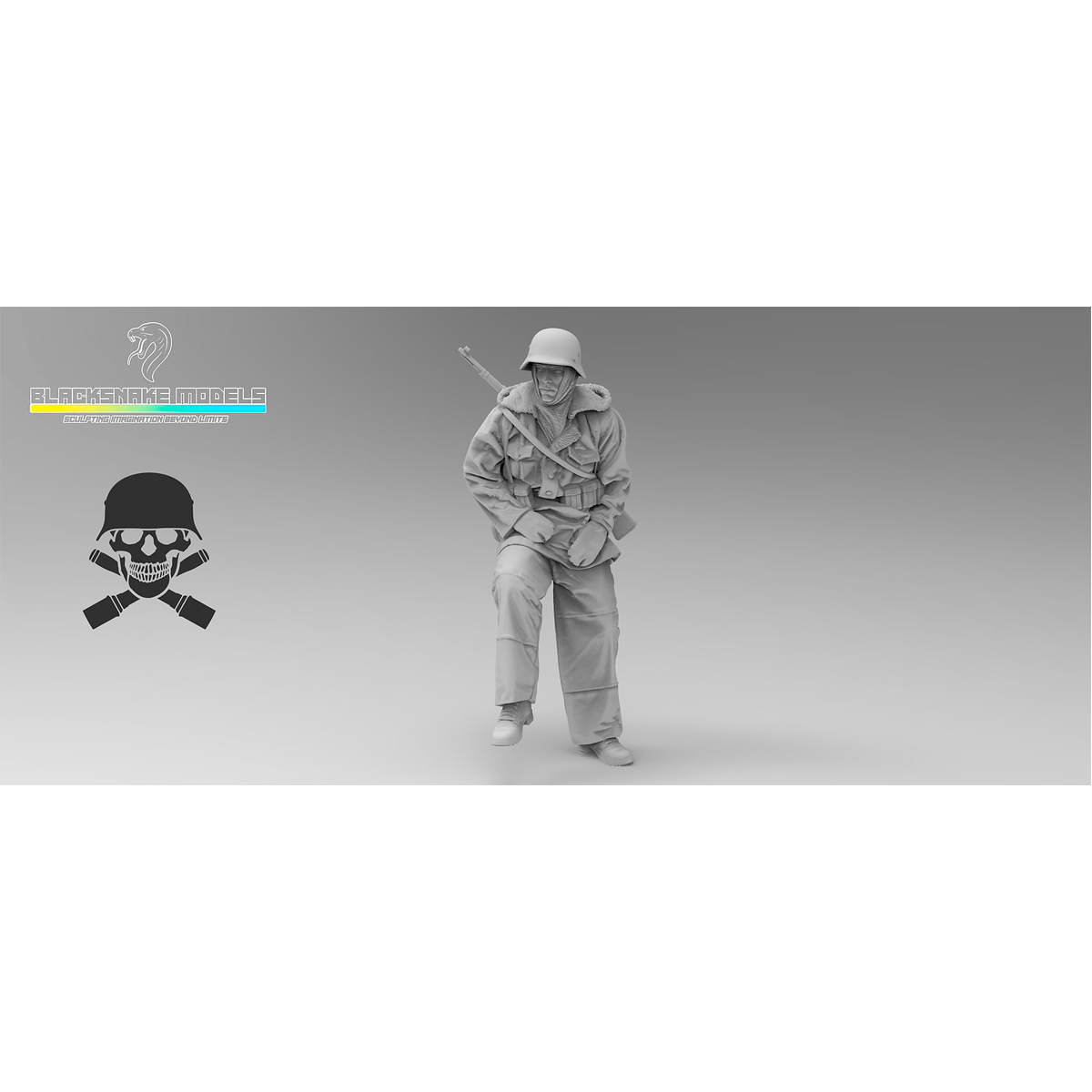 Infantryman «Totenkopf» in winter uniform, Sidecar Pilot (Eastern Front) 1/35