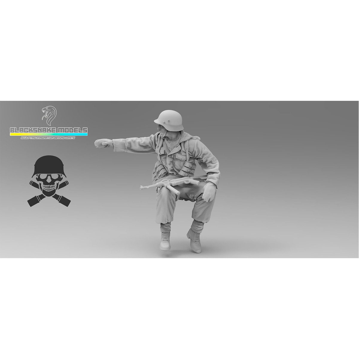 Rider «Totenkopf» in winter gear (Eastern Front) 1/35